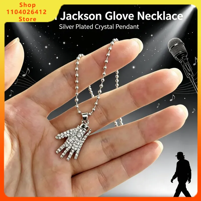 Anime Pendant Necklace - Kalung Sarung Tangan Michael Jackson Bertabur