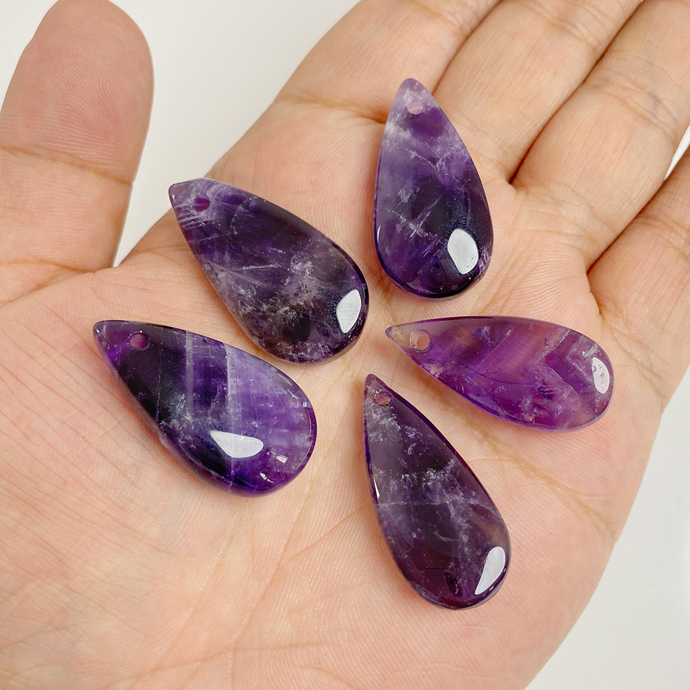 1 buah liontin batu bentuk tet - Crystal Pendant Necklace Natural Stone ulasan dan harga