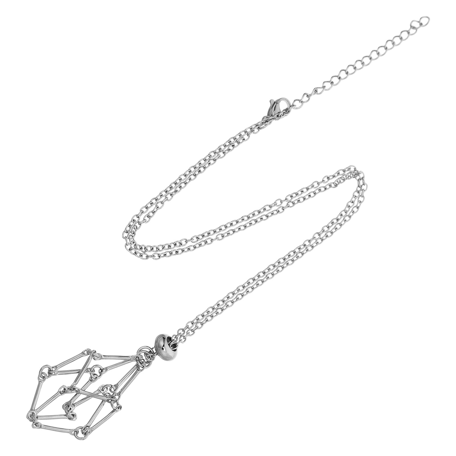 Kalung dengan Hiasan Kristal B - Crystal Pendant Necklace Natural Stone ulasan dan harga