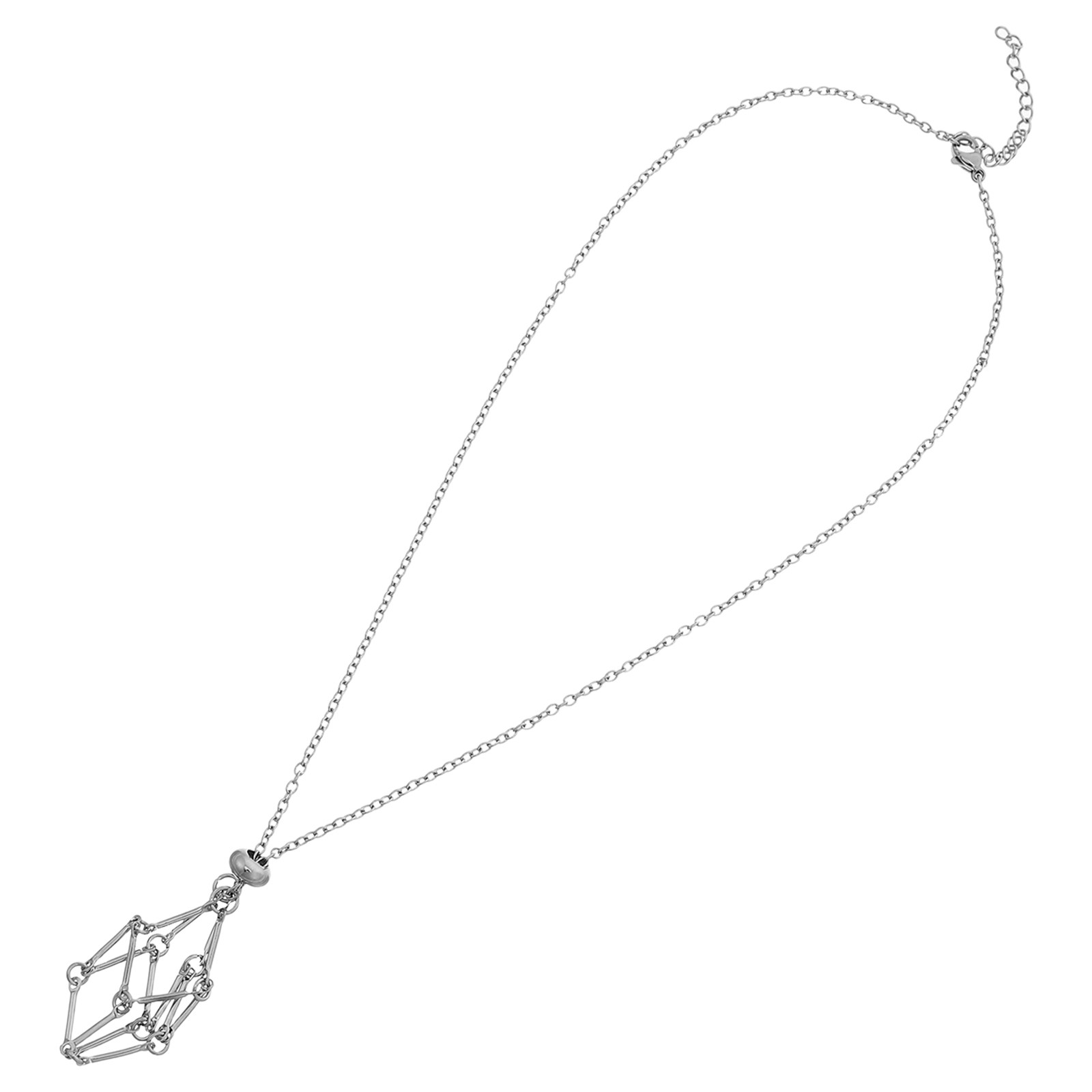 Kalung dengan Hiasan Kristal B - Crystal Pendant Necklace Natural Stone ulasan dan harga