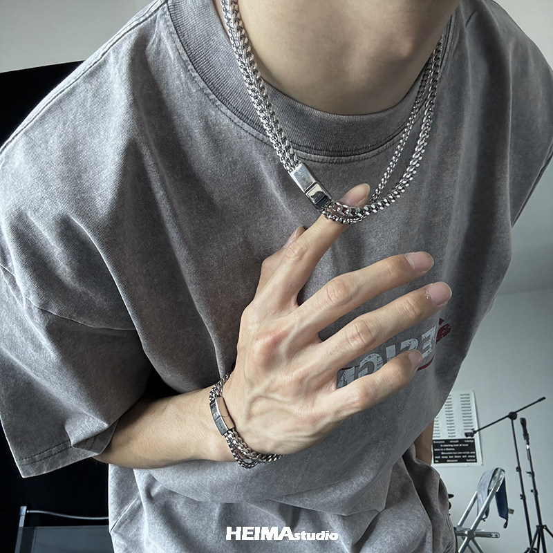 Kalung Hip-Hop baja Titanium K - Cuban Link Chain 12Mm ulasan dan harga