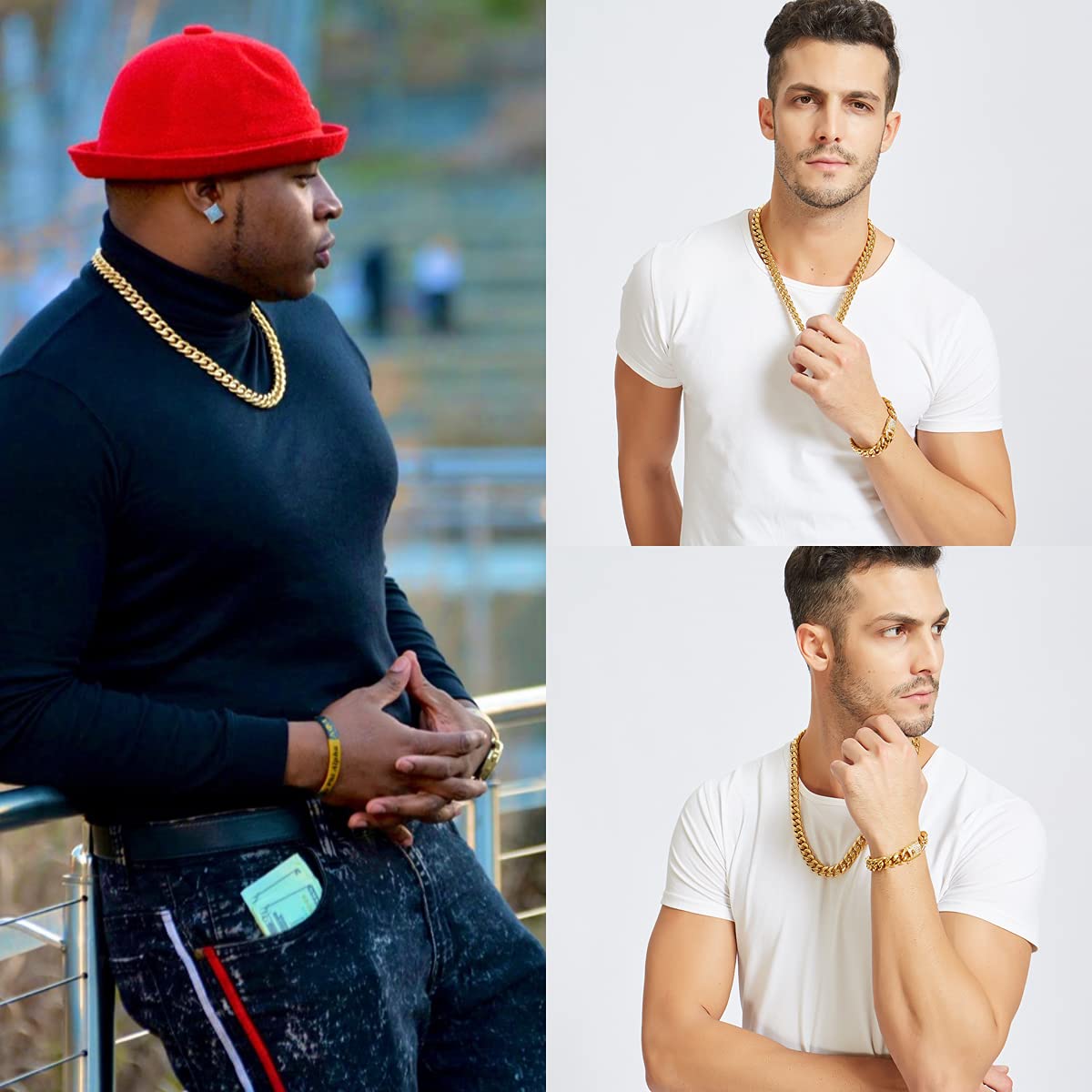 Kalung Rantai Hip Hop Cuban 6- - Cuban Link Chain 12Mm ulasan dan harga