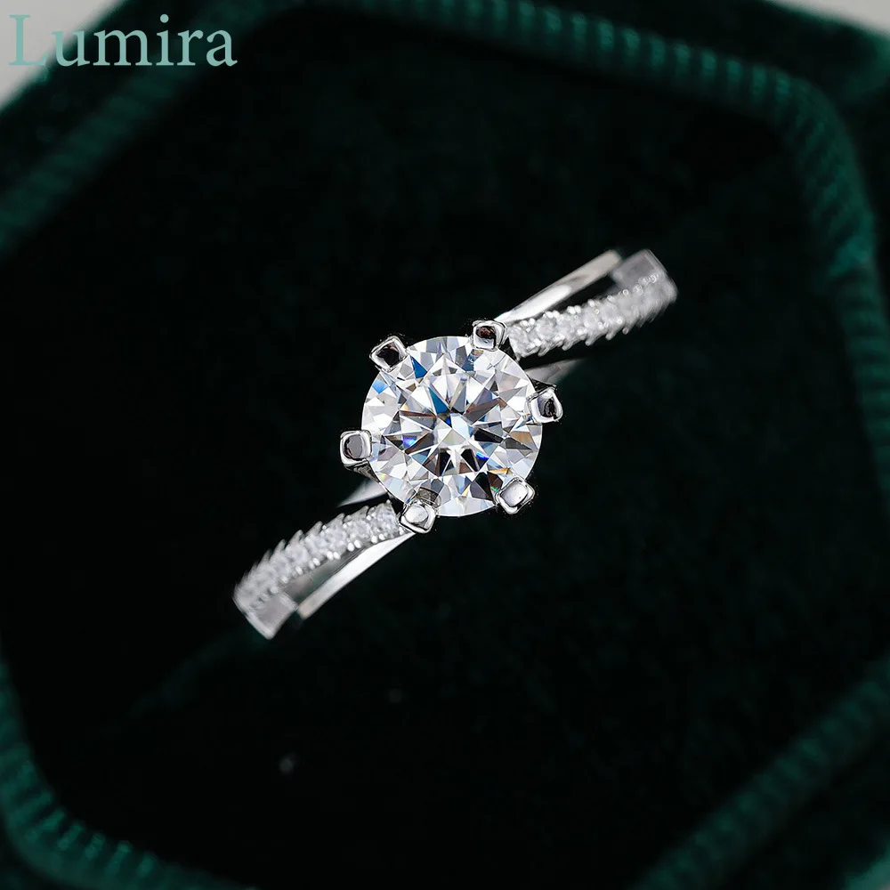 Cincin Moissanite Platinum PT9 - Moissanite Engagement Ring 1 Carat ulasan dan harga