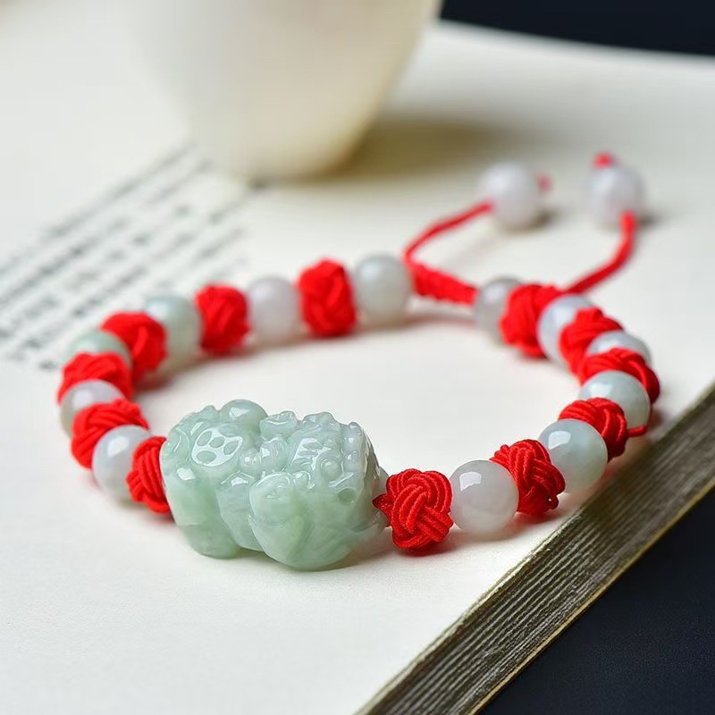 Gelang Pixiu Giok Burma Alami  - Bracelets ulasan dan harga