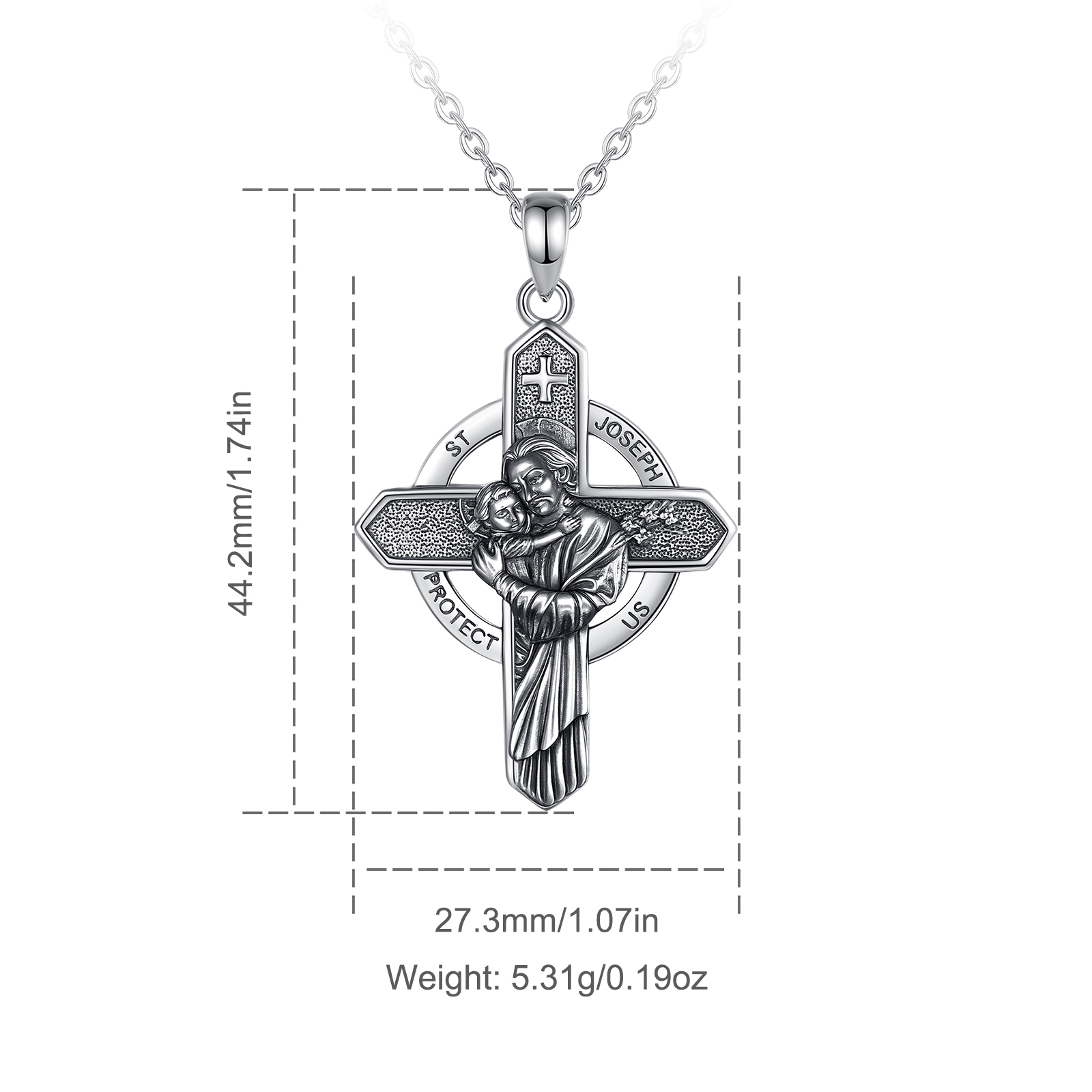 Kalung Perak Sterling 925 Eudo - 925 Sterling Silver Chain Necklace Men ulasan dan harga