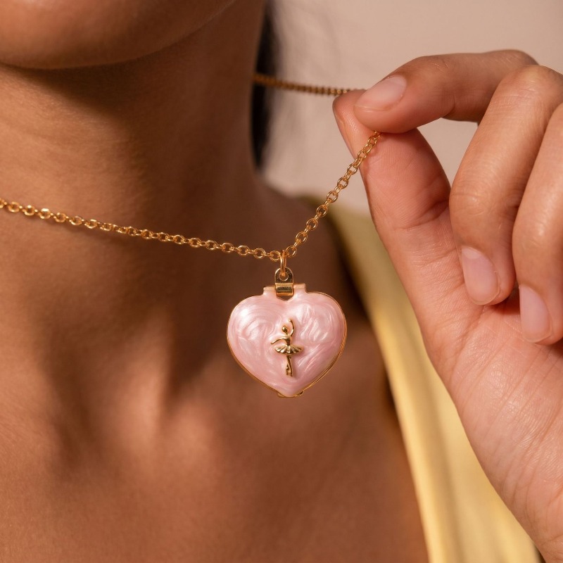 Kalung liontin foto bentuk hat - Heart Locket Necklace Photo ulasan dan harga